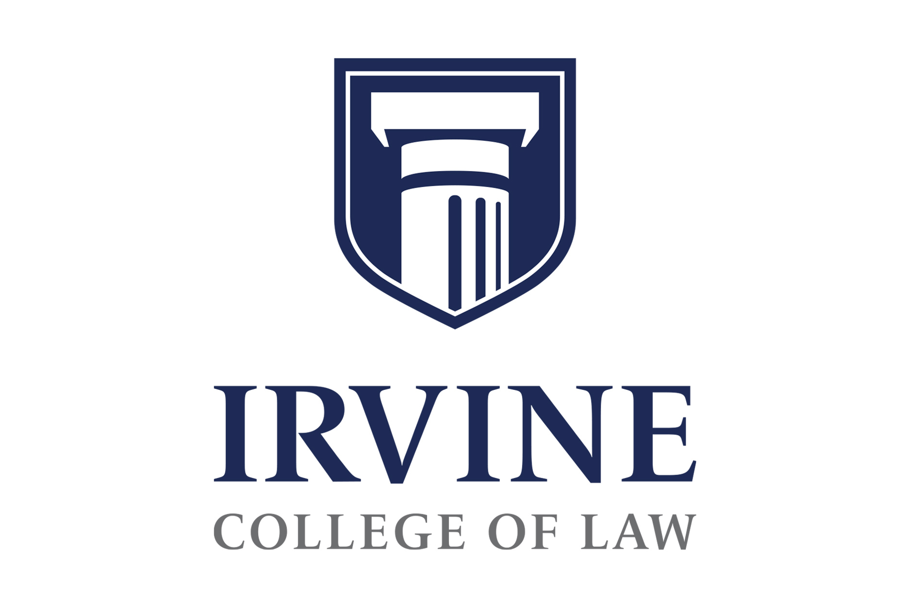 irvine college of law logo design