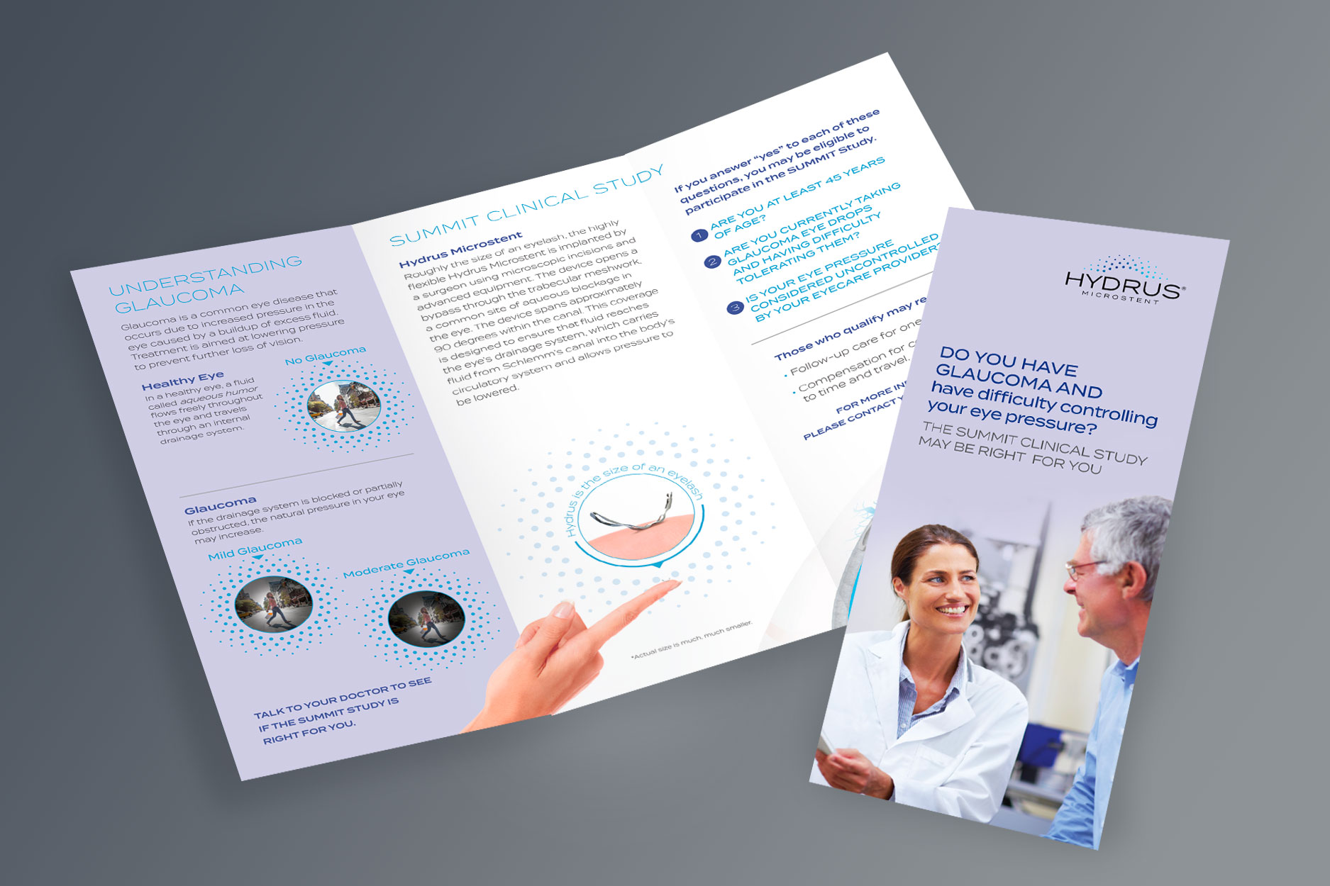 medical device tri fold brochure design
