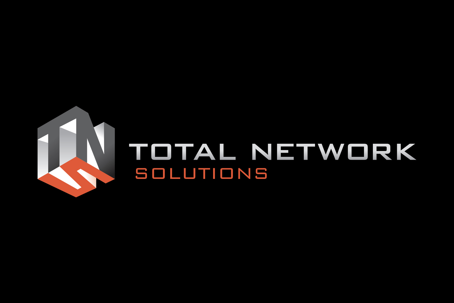 total network solutions logo design
